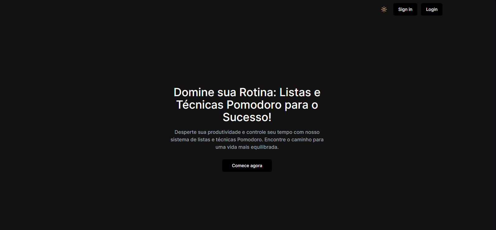 imagem mostrando um pouco do projeto Pomolist